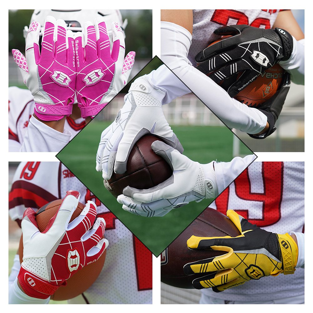 Farbe: alle | Seibertron American Football Receiver Handschuhe für Erwachsene, Ultra-Stick, gängiges Bild 18