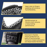 color:Black | Seibertron Lineman 2.0 full finger football lineman gloves image 02