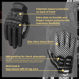 color:Black | Seibertron Lineman 2.0 full finger football lineman gloves image 03