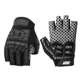 Farbe: Schwarz | Seibertron Lineman 2.0 Football-Lineman-Handschuhe mit halber Fingerlänge Bild 01