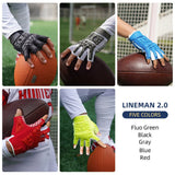 Farbe:alle | Seibertron Lineman 2.0 Football-Lineman-Handschuhe mit halber Fingerlänge Bild 06