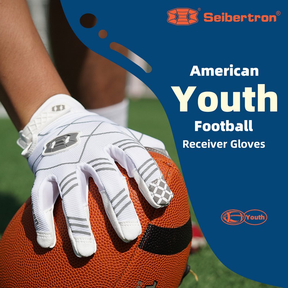 color:White | Seibertron Pro 3.0 ultra-stick football receiver gloves image 07