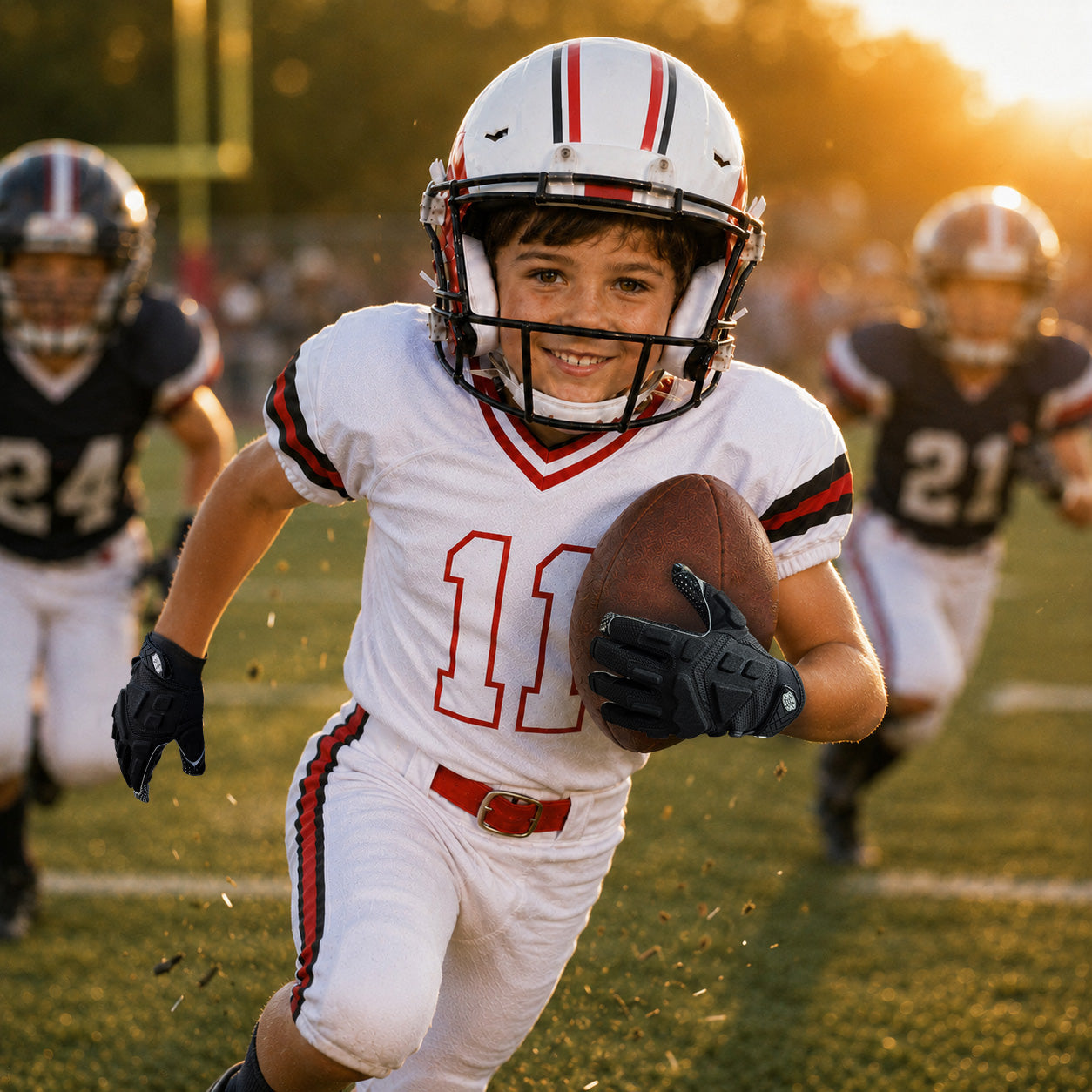 seibertron-gallery:garg-adult-youth-20260714 | Produkt:7340603179198 | Farbe:Schwarz | Gruppe:Jugend | Slot:3 | Seibertron G.A.R.G 2.0 Football-Fängerhandschuhe für Jugendliche schwarz Galerie 3