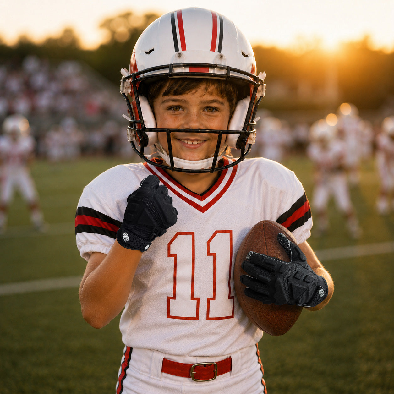 seibertron-gallery:garg-adult-youth-20260714 | Produkt:7340603179198 | Farbe:Schwarz | Gruppe:Jugend | Slot:5 | Seibertron G.A.R.G 2.0 Football-Fängerhandschuhe für Jugendliche schwarz Galerie 5