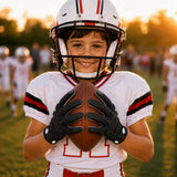 seibertron-gallery:garg-adult-youth-20260714 | product:7340603179198 | color:Black | group:Youth | slot:6 | Seibertron G.A.R.G 2.0 youth football receiver gloves black gallery 6
