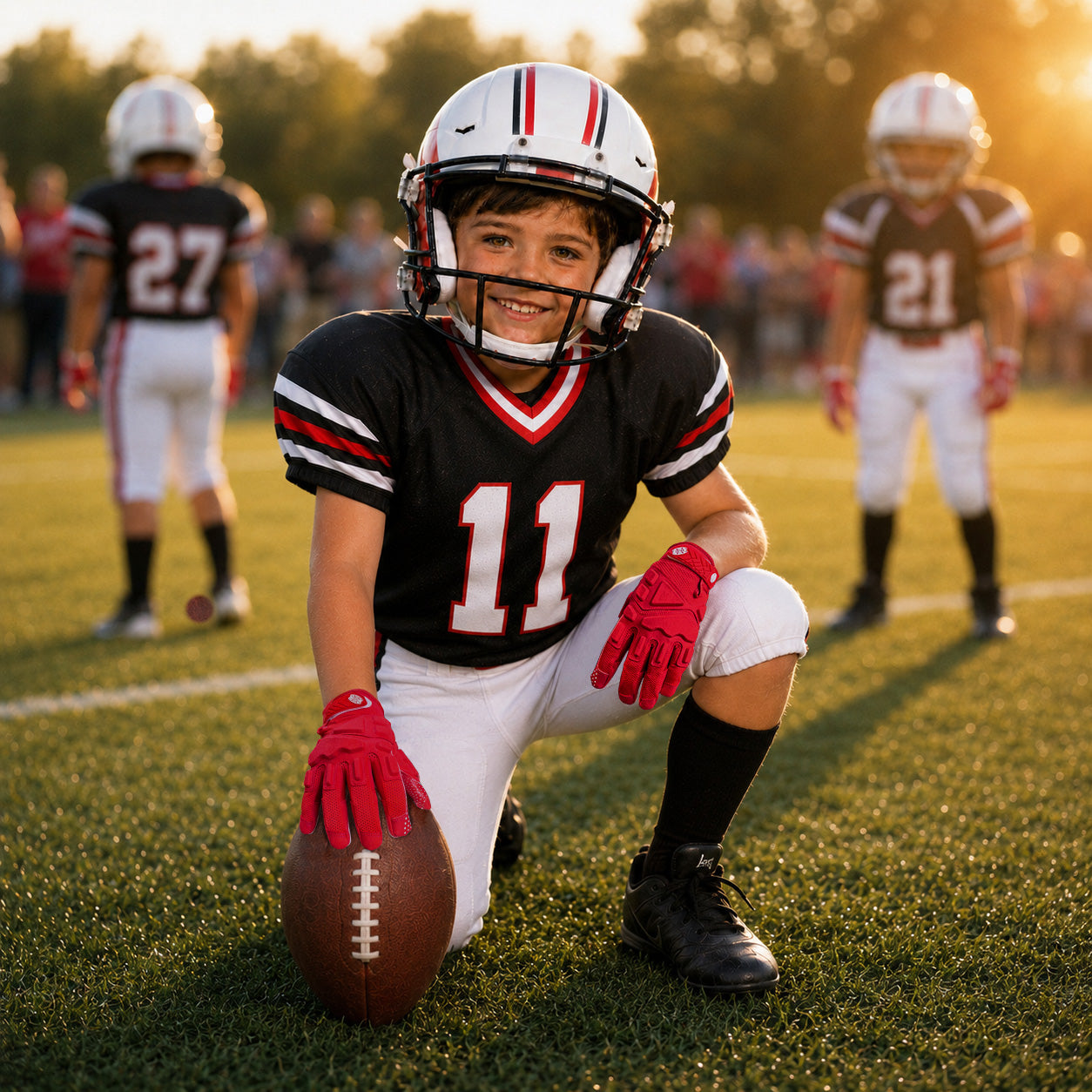 seibertron-Galerie:garg-adult-youth-20260714 | Produkt:7340603179198 | Farbe:Rot | Gruppe:Jugend | Slot:1 | Seibertron G.A.R.G 2.0 Jugend Football-Empfängerhandschuhe rot Galerie 1