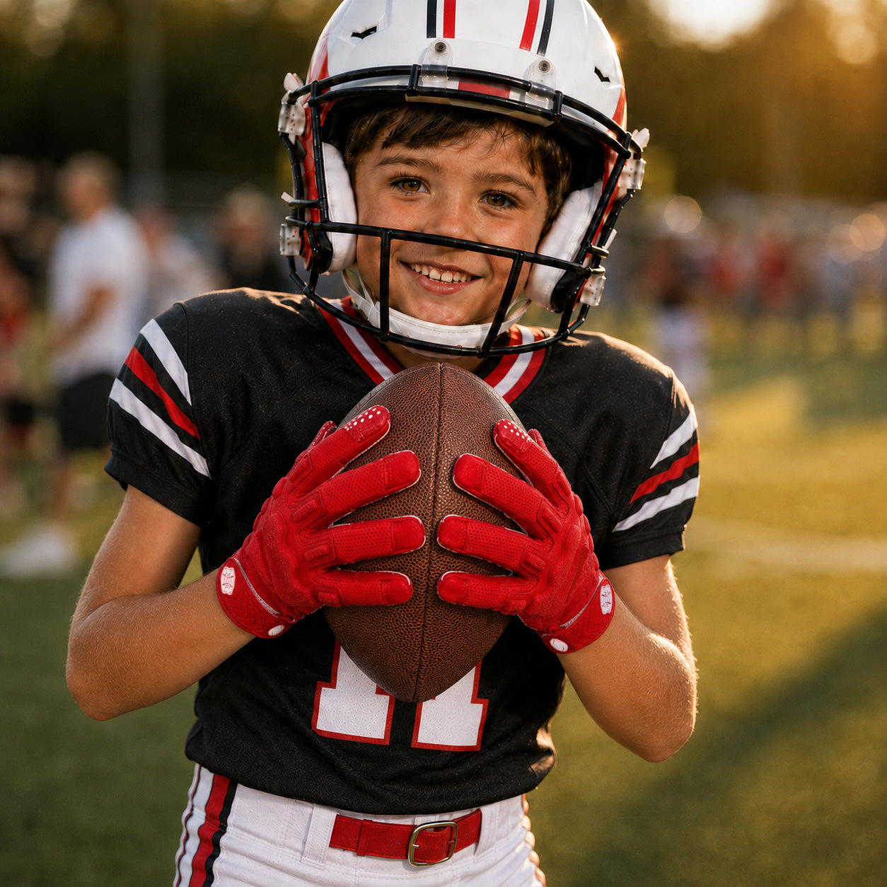 seibertron-Galerie:garg-adult-youth-20260714 | Produkt:7340603179198 | Farbe:Rot | Gruppe:Jugend | Slot:3 | Seibertron G.A.R.G 2.0 Jugend Football-Empfängerhandschuhe rot Galerie 3