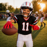 seibertron-gallery:garg-adult-youth-20260714 | product:7340603179198 | color:Red | group:Youth | slot:4 | Seibertron G.A.R.G 2.0 youth football receiver gloves red gallery 4