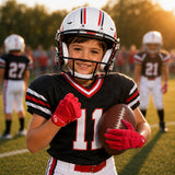 seibertron-gallery:garg-adult-youth-20260714 | product:7340603179198 | color:Red | group:Youth | slot:6 | Seibertron G.A.R.G 2.0 youth football receiver gloves red gallery 6