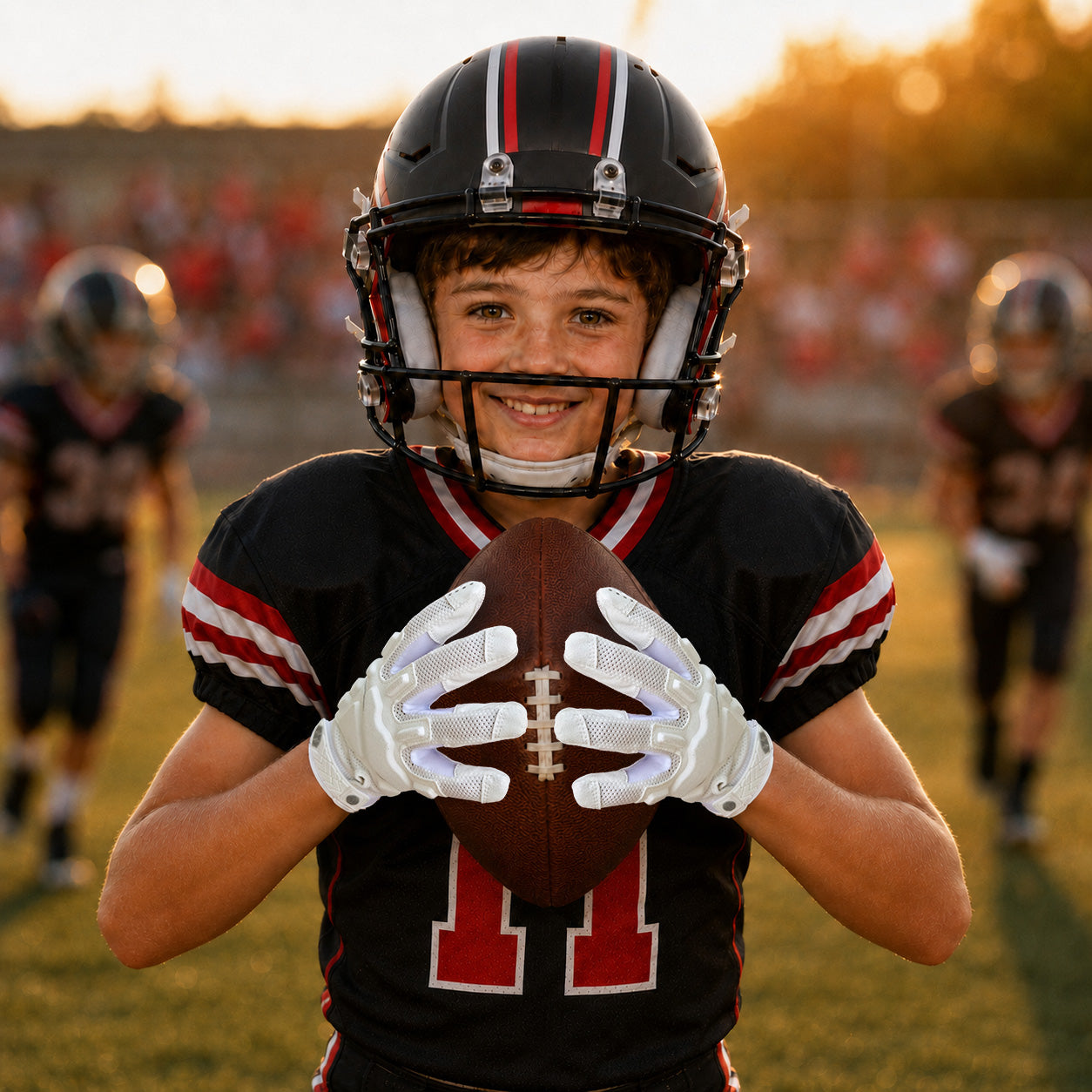 seibertron-gallery:garg-adult-youth-20260714 | Produkt:7340603179198 | Farbe:Weiß | Gruppe:Jugend | Slot:5 | Seibertron G.A.R.G 2.0 Football-Fängerhandschuhe für Jugendliche weiß Galerie 5