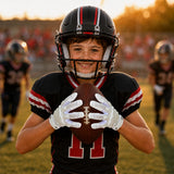 seibertron-gallery:garg-adult-youth-20260714 | product:7340603179198 | color:White | group:Youth | slot:5 | Seibertron G.A.R.G 2.0 youth football receiver gloves white gallery 5