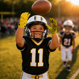 seibertron-gallery:garg-adult-youth-20260714 | product:7340603179198 | color:Yellow | group:Youth | slot:6 | Seibertron G.A.R.G 2.0 youth football receiver gloves yellow gallery 6