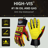 Farbe: alle | Seibertron HIGH-VIS SDXB wasserdichte, rutschfeste Handschuhe mit TPR-Aufprallschutz Bild 01