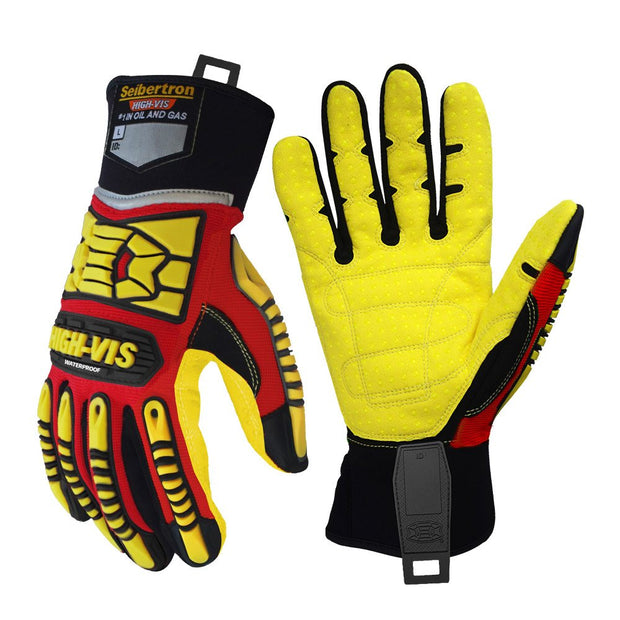 Farbe: alle | Seibertron HIGH-VIS SDXB wasserdichte, rutschfeste Handschuhe mit TPR-Aufprallschutz Bild 07