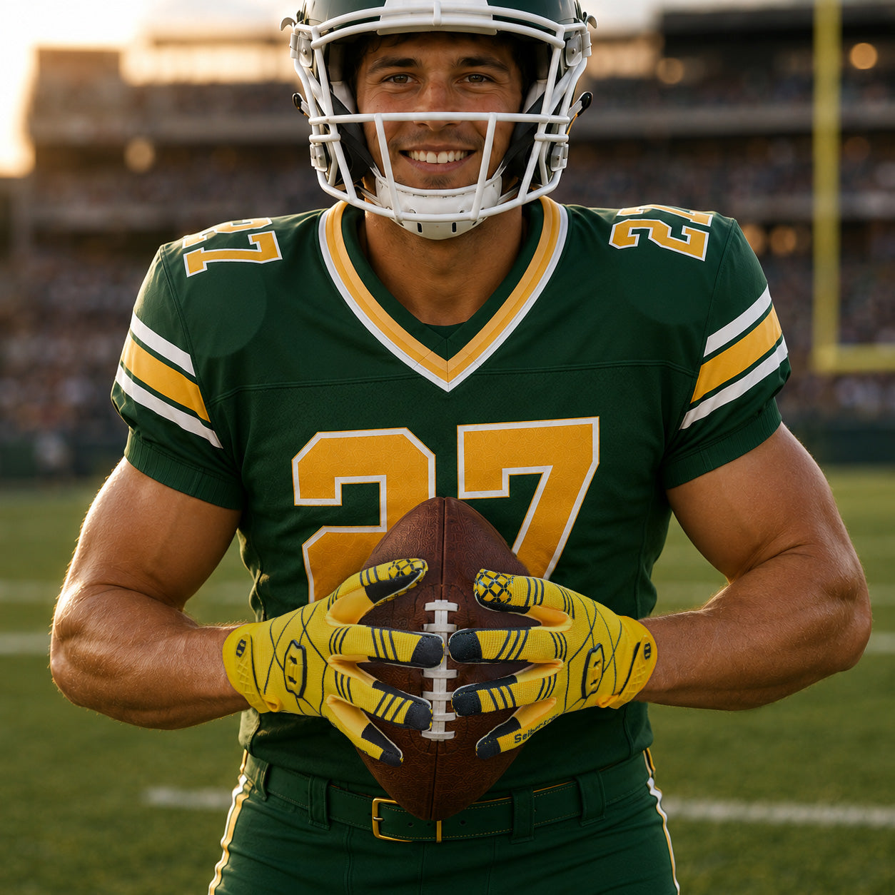 seibertron-gallery:pro3-adult-youth-zodiac-20260716 | product:8668804808894 | color:Yellow | group:Adult | slot:1 | Seibertron PRO 3.0 adult football receiver gloves yellow zodiac gallery 1