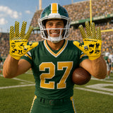 seibertron-gallery:pro3-adult-youth-zodiac-20260716 | product:8668804808894 | color:Yellow | group:Adult | slot:2 | Seibertron PRO 3.0 adult football receiver gloves yellow zodiac gallery 2