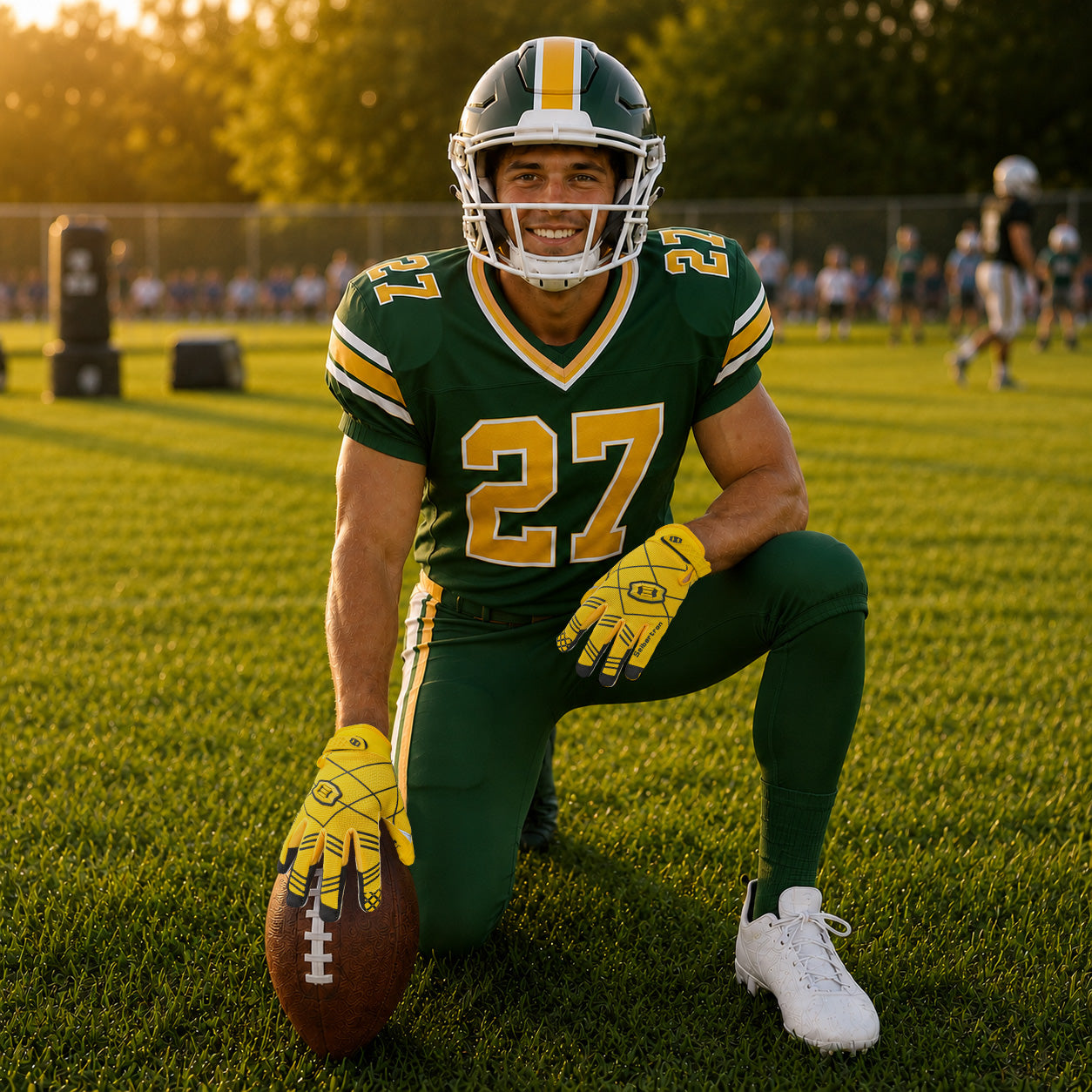 seibertron-gallery:pro3-adult-youth-zodiac-20260716 | product:8668804808894 | color:Yellow | group:Adult | slot:3 | Seibertron PRO 3.0 adult football receiver gloves yellow zodiac gallery 3
