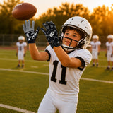 seibertron-gallery:pro3-adult-youth-zodiac-20260716 | Produkt:8668804808894 | Farbe:Schwarz | Gruppe:Jugend | Slot:4 | Seibertron PRO 3.0 Football-Receiver-Handschuhe für Jugendliche, schwarz, Zodiac-Galerie 4