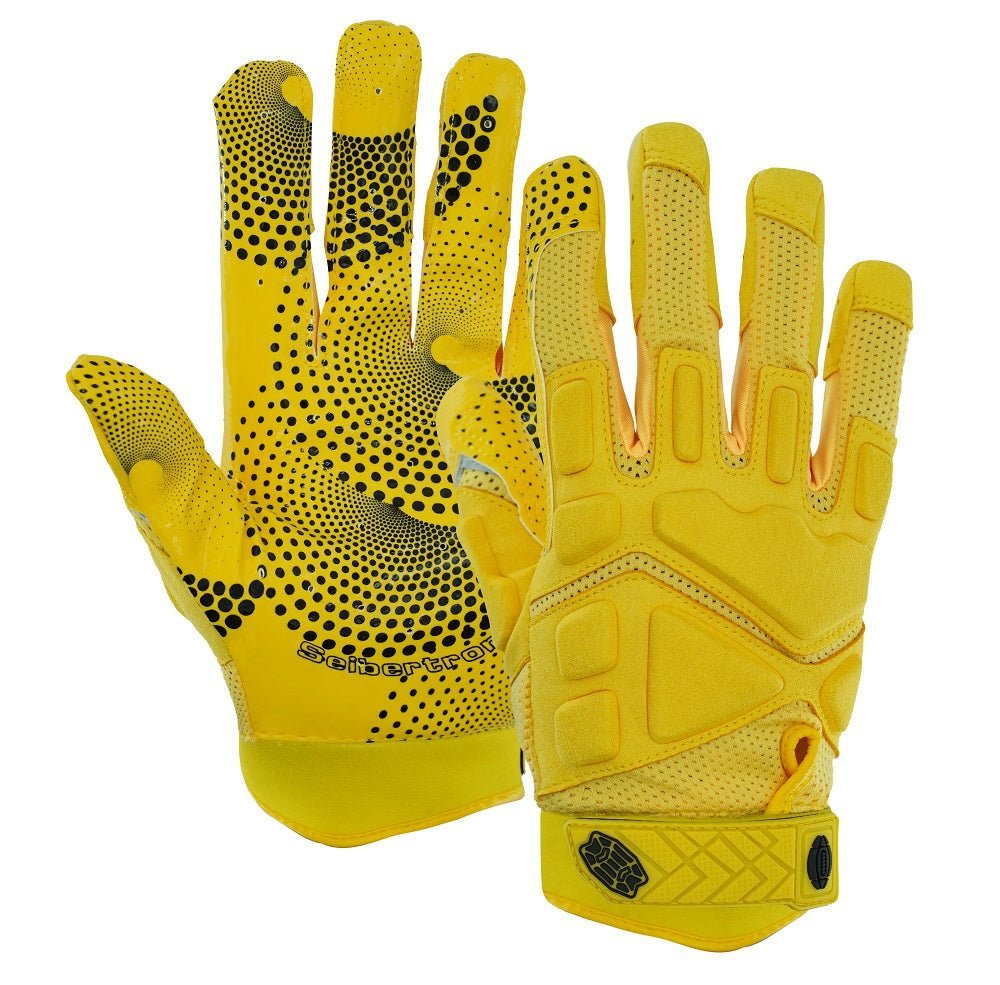 Farbe: Gelb | Seibertron G.A.R.G 2.0 Football-Empfängerhandschuhe, Hauptbild auf weißem Hintergrund