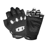 color:Black | Seibertron Dirtclaw fingerless motocross gloves white background main image