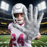 seibertron-gallery:hpirg-hp-series-20260714 | product:8307911884990 | color:White | slot:11 | Seibertron H.P.I.R.G Touchscreen Football Receiver Handschuhe weiß Handflächenschutz Bild