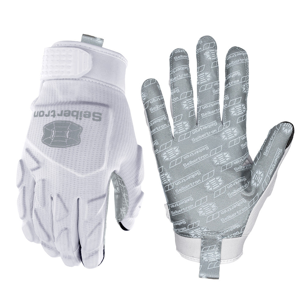 seibertron-gallery:hpirg-hp-series-20260714 | product:8307911884990 | color:White | slot:8 | Seibertron H.P.I.R.G Touchscreen Football Receiver Handschuhe weiß Hauptbild auf weißem Hintergrund