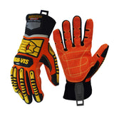 seibertron-gallery:sdx-safety-gloves-20260715 | product:sdx | color:Orange Yellow | slot:1 | Seibertron HIGH-VIS SDX2 safety gloves white background product image