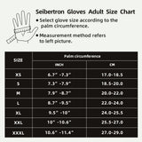 seibertron-gallery:sdx-safety-gloves-20260715 | product:sdx | color:Orange Yellow | slot:7 | Seibertron HIGH-VIS SDX2 safety gloves adult size chart image