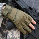 Farbe:Armygrün | Charge:solag-t-complete-20260716 | Rolle:detail-1 | Seibertron S.O.L.A.G-T drei fingerlose taktische Handschuhe armygrün Detail 1