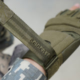 Farbe:Armygrün | Charge:solag-t-complete-20260716 | Rolle:detail-4 | Seibertron S.O.L.A.G-T drei fingerlose taktische Handschuhe armygrün Detail 4
