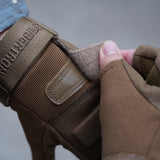 Farbe:Coyote | Charge:solag-t-complete-20260716 | Rolle:detail-1 | Seibertron S.O.L.A.G-T drei fingerlose taktische Handschuhe Coyote Detail 1