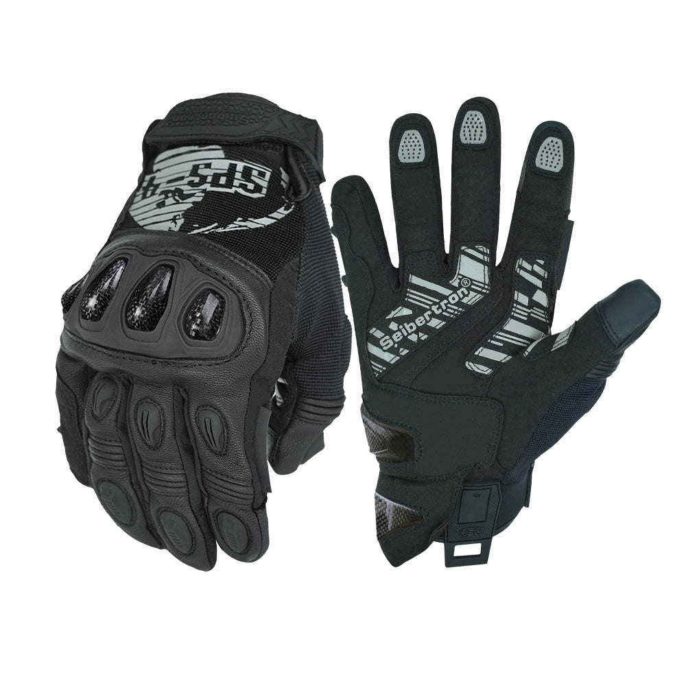 farbe:Schwarz | charge:sps4-szenen-20260716 | rolle:weißer-hintergrund-hauptbild | Seibertron SPS-4 winter wasserdichte Motorradhandschuhe schwarz Hauptbild mit weißem Hintergrund
