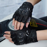 seibertron-gallery:sps7h-scene-color-groups-20260721 | Produkt:8847662776510 | Farbe:Schwarz | Slot:1 | Seibertron SPS-7H schwarze Halbfinger-Motorradhandschuhe Szenenbild 1