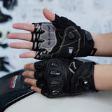 seibertron-gallery:sps7h-scene-color-groups-20260721 | Produkt:8847662776510 | Farbe:Schwarz | Slot:2 | Seibertron SPS-7H schwarze Halbfinger-Motorradhandschuhe Szenenbild 2