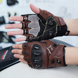 seibertron-gallery:sps7h-scene-color-groups-20260721 | Produkt:8847662776510 | Farbe:Braun | Slot:1 | Seibertron SPS-7H braune Halbfinger-Motorradhandschuhe Szenenbild 1