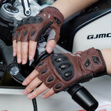 seibertron-gallery:sps7h-scene-color-groups-20260721 | Produkt:8847662776510 | Farbe:Braun | Slot:5 | Seibertron SPS-7H braune Halbfinger-Motorradhandschuhe Szenenbild 5