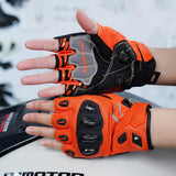 seibertron-gallery:sps7h-szene-farbgruppen-20260721 | Produkt:8847662776510 | Farbe:Neonorange | Slot:1 | Seibertron SPS-7H Neonorange Fingerhandschuhe für Motorradfahrer Szenenbild 1