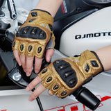 seibertron-gallery:sps7h-scene-color-groups-20260721 | Produkt:8847662776510 | Farbe:Gold | Slot:2 | Seibertron SPS-7H Gold Halbfinger-Motorradhandschuhe Szenenbild 2