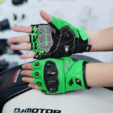 seibertron-gallery:sps7h-scene-color-groups-20260721 | Produkt:8847662776510 | Farbe:Grün | Slot:2 | Seibertron SPS-7H grüne Halbfinger-Motorradhandschuhe Szenenbild 2