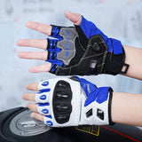 seibertron-gallery:sps7h-scene-color-groups-20260721 | product:8847662776510 | color:Kleinblau | slot:1 | Seibertron SPS-7H Kleinblau Halbfinger-Motorradhandschuhe Szenenbild 1