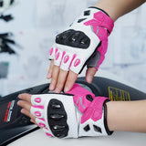 seibertron-gallery:sps7h-scene-color-groups-20260721 | Produkt:8847662776510 | Farbe:Rosa | Slot:2 | Seibertron SPS-7H Rosa Halbfinger-Motorradhandschuhe Szenenbild 2