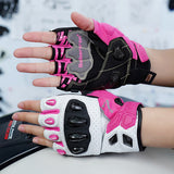 seibertron-gallery:sps7h-scene-color-groups-20260721 | Produkt:8847662776510 | Farbe:Rosa | Slot:3 | Seibertron SPS-7H Rosa Halbfinger-Motorradhandschuhe Szenenbild 3
