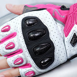 seibertron-gallery:sps7h-scene-color-groups-20260721 | Produkt:8847662776510 | Farbe:Rosa | Slot:4 | Seibertron SPS-7H Rosa Halbfinger-Motorradhandschuhe Szenenbild 4