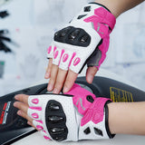 seibertron-gallery:sps7h-scene-color-groups-20260721 | Produkt:8847662776510 | Farbe:Rosa | Slot:5 | Seibertron SPS-7H Rosa Halbfinger-Motorradhandschuhe Szenenbild 5
