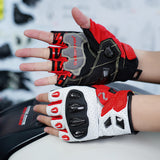 seibertron-Galerie:sps7h-scene-color-groups-20260721 | Produkt:8847662776510 | Farbe:Rot | Slot:2 | Seibertron SPS-7H rote Motorradhandschuhe mit halben Fingern, Szenenbild 2