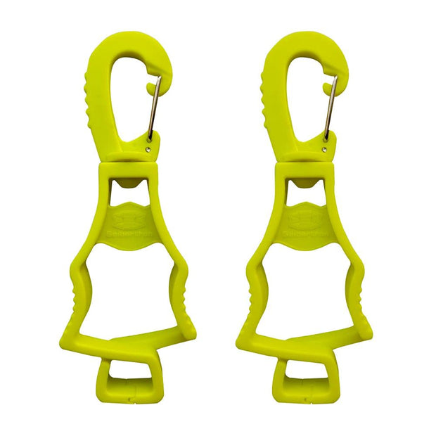 work-glove-clips-quantity-original-20260715 | Variante:Leuchtgelb 2 Stück | Seibertron patentierte Arbeitshandschuh-Clips Originalbild