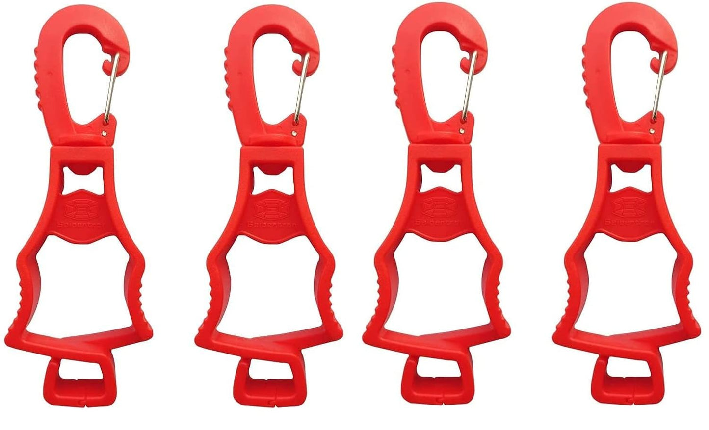 Arbeitshandschuh-Clips Menge Original-20260715 | Variante: Rot 4 Stück | Seibertron patentierte Arbeitshandschuh-Clips Originalbild