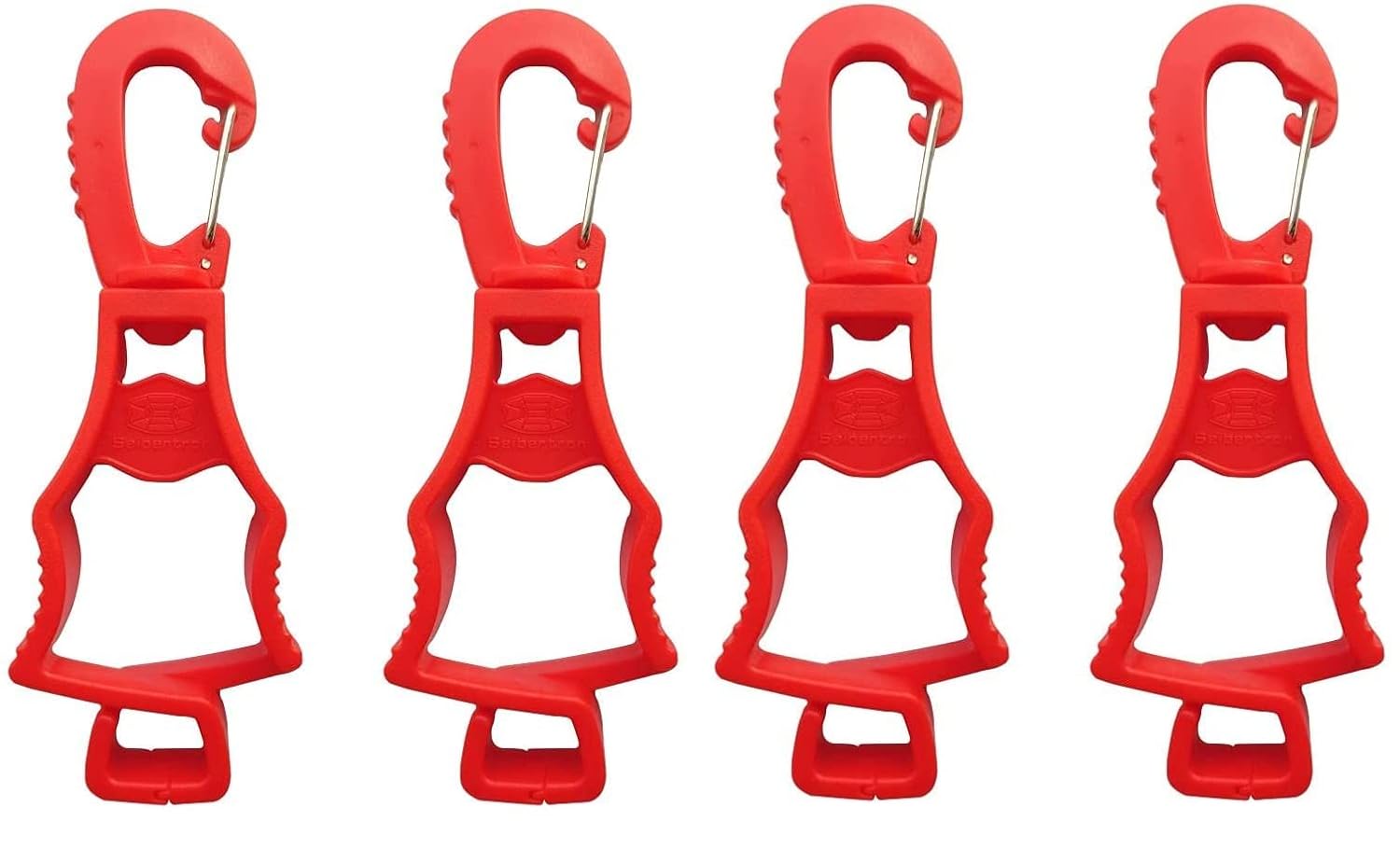 Arbeitshandschuh-Clips Menge Original-20260715 | Variante: Rot 4 Stück | Seibertron patentierte Arbeitshandschuh-Clips Originalbild