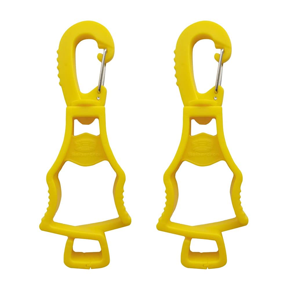 work-glove-clips-quantity-original-20260715 | Variante: Gelb 2 Stück | Seibertron patentierte Arbeitshandschuh-Clips, Originalbild