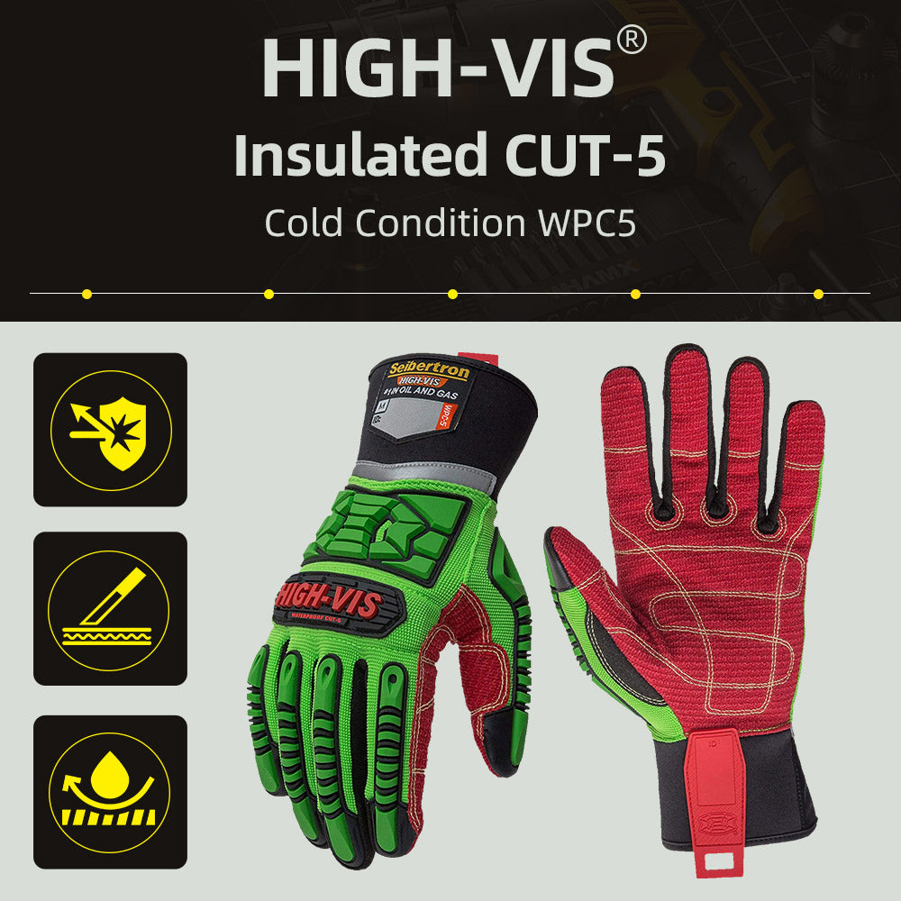 seibertron-gallery:wpc5-safety-gloves-20260715 | Produkt:wpc5 | Farbe:Grün Rot | Slot:2 | Seibertron HIGH-VIS WPC5 Sicherheitshandschuhe High-Vis Öl- und Gas-Übersichtsbild